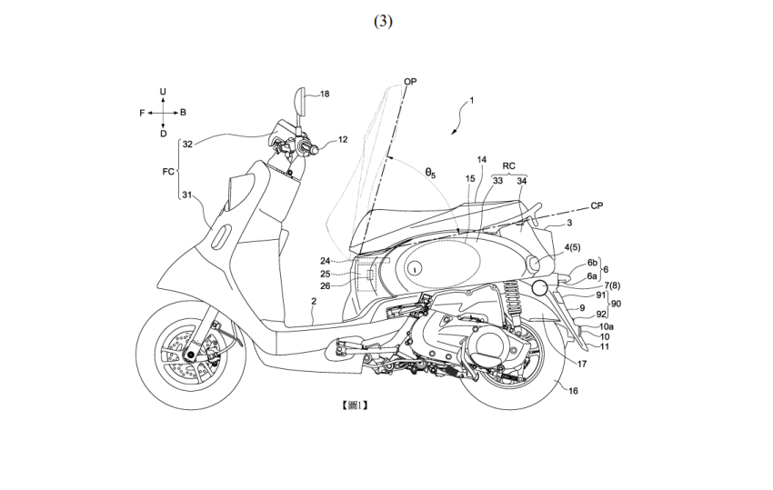 台灣 Yamaha 申請腳踢感應車廂開啟的專利。