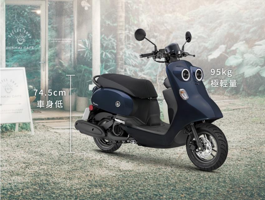 專利圖內的車款正式擁有小小兵暱稱的 Yamaha Vinoora。