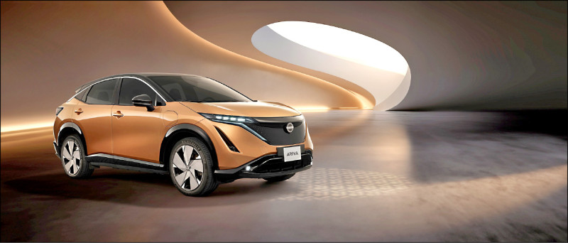 Nissan純電休旅Ariya正式抵台，提供雙車型選擇，建議售價168.9萬元起。圖為91 kWh增程版。