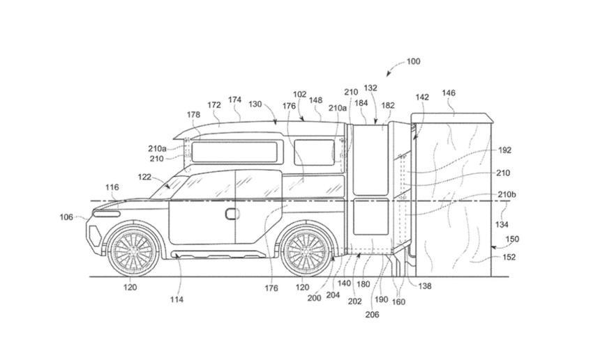 Honda 專利中的車款預期是全新 Element 並且搭載有獨特露營模組。