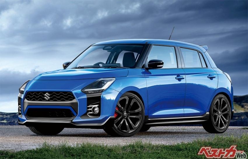 新一代 Swift Sport 預計最快在今年 9 月正式登場。圖為預想圖。