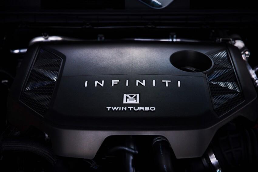 與 GT-R 系出同門的 3.5 升 V6 雙渦輪引擎可提供 450 匹、71.6 公斤米的飽滿輸出。