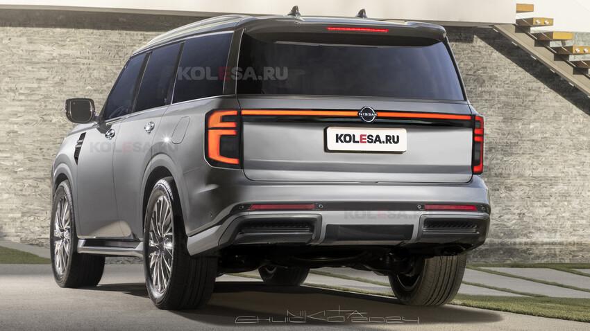 新一代 Patrol 預想外型頗具豪華氣勢。（圖片來源：Kolesa.ru）