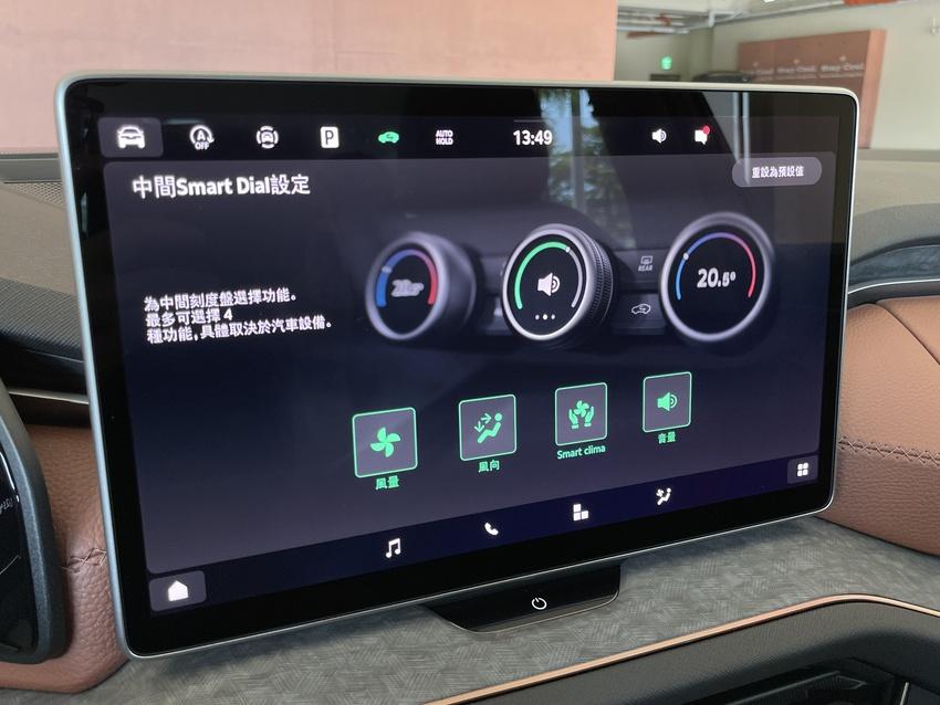 全新的 Smart Dials 智慧旋鈕是科技亮點，直覺化操作相當容易使用。