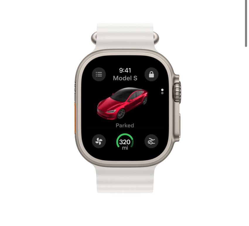 Tesla Apple Watch app