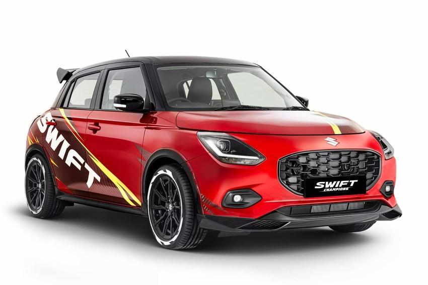 Suzuki 在印度新德里車展推出 Swift Champions，讓當家小掀背更具動感風範。