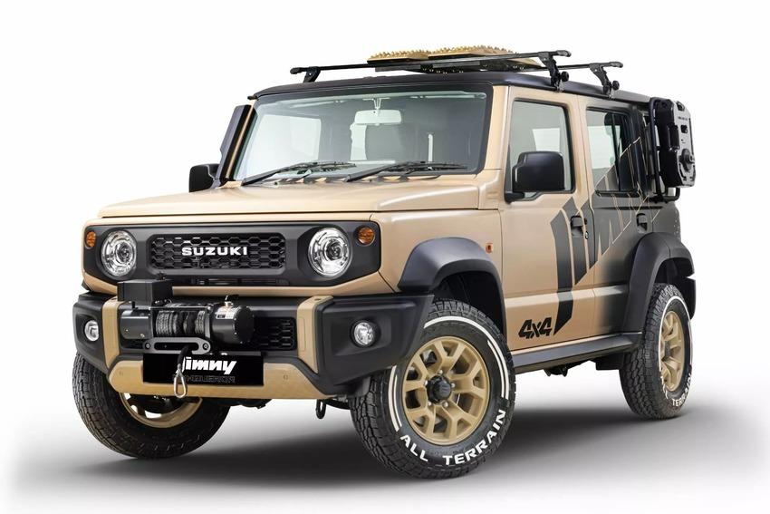 Jimny Conqueror 同場現身，粗獷越野風格相當引人注意。