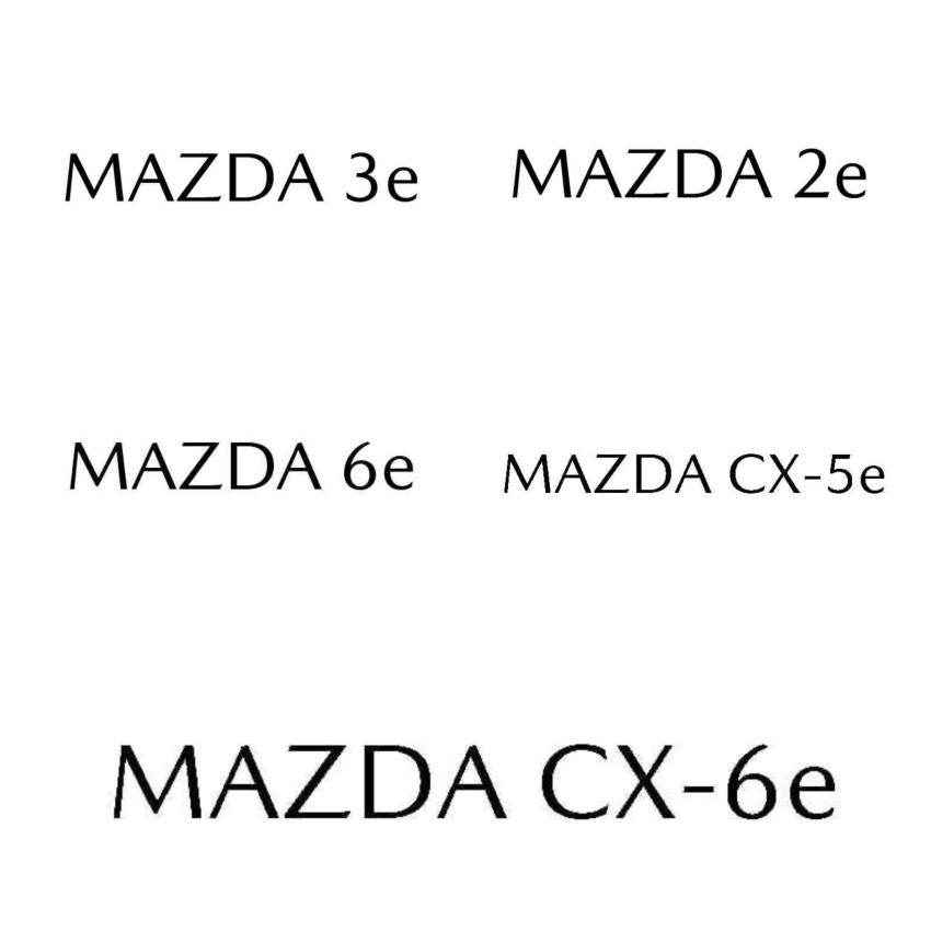 日媒發現了 Mazda 在日本註冊的 5 個車名，除了已經發表的 Mazda 6e，另外還有 Mazda 2e、Mazda 3e、Mazda Cx-5e 與 Mazda CX-6e。
