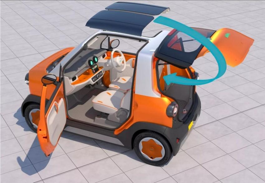 可拆卸的車頂讓車輛化身敞篷車。