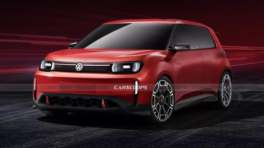 福斯 ID.Every1 GTI 預想圖。（圖片來源：Carscoops）