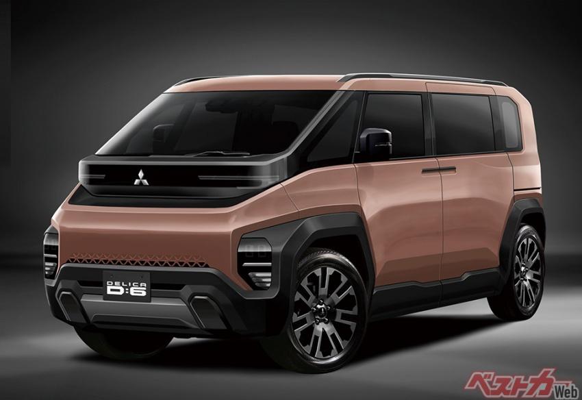日媒繪製 Mitsubishi 下一代 Delica D:6 預想圖，以全新設計語彙呈現。