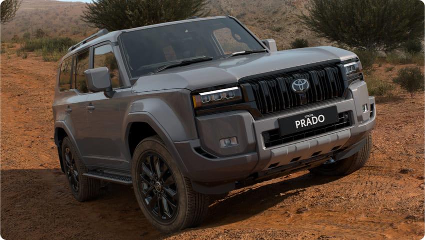 Toyota Land Cruiser Prado VX 擁有專屬的直柵式水箱護罩設計，更具粗獷氣息。
