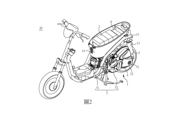 SYM 油電混合速克達專利曝光！有望是 CU 系列新車 續航破 300 公里