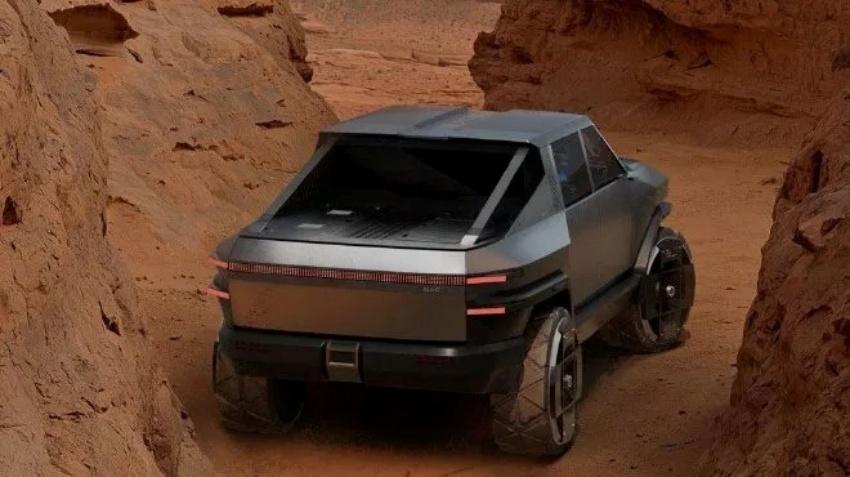 中國皮卡概念車造型引發議論！如同 Cyber​​truck 與電動悍馬的混血兒