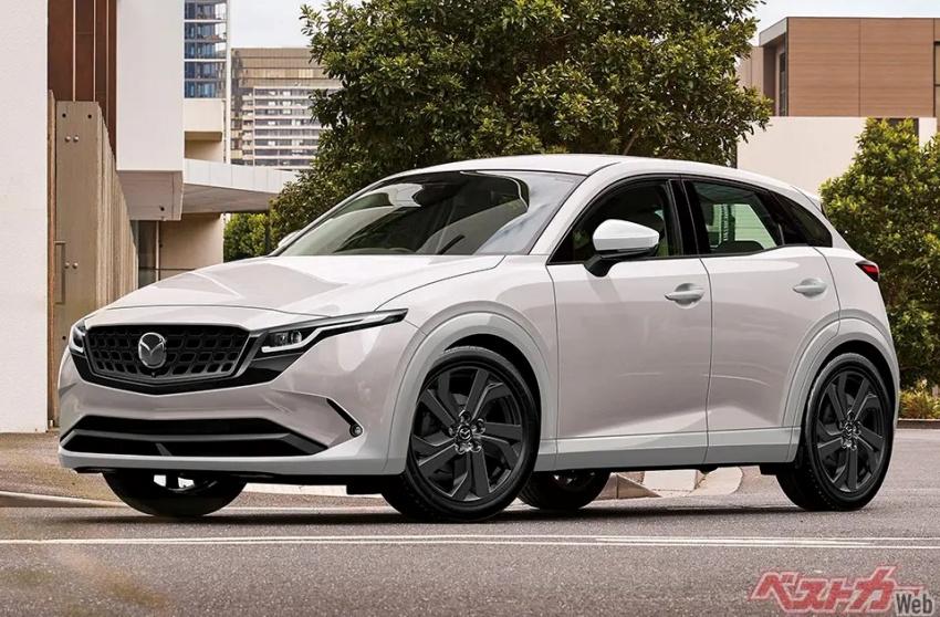 Mazda 全新跨界預計 2027 年問世，採用新世代家族語彙打造。圖為預想圖。