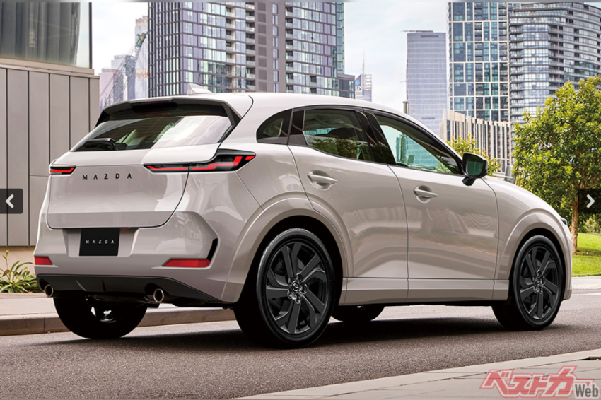 日媒稱 Mazda 全新跨界將有油電混合、PHEV 以及純電動力。圖為預想圖。
