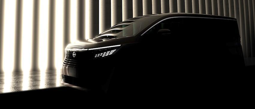 Nissan 釋出的 Elgrand 剪影輪廓照。