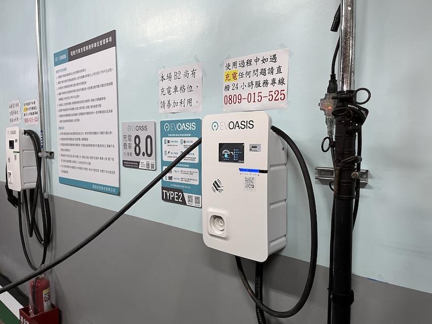 公有停車場持續建置 AC 慢充多為 J1772。（攝影：記者陳英傑）
