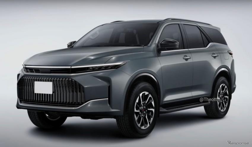 Toyota 七人座越野休旅 Fortuner 將推大改款，有望換上更豪華的設計。圖為預想圖。