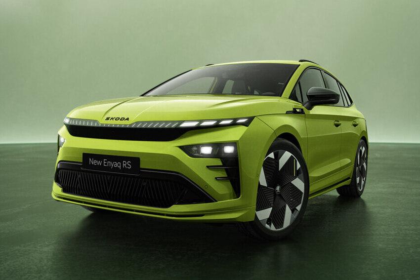 Skoda 最猛純電休旅 Enyaq RS 小改款強勢現身！動感新扮相更帥氣有型