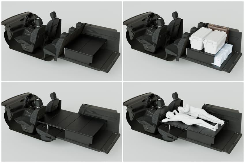 新推出的 Agre Storage & Bed Kit 套件讓 Berlingo 化身舒適露營車。
