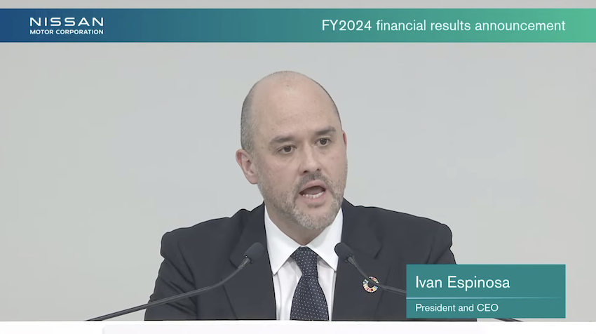 Nissan 新任執行長 Ivan Espinosa 主持該會議。