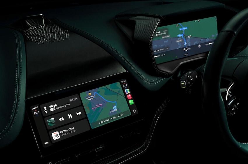 Aston Martin 成為第一家採用 Apple CarPlay Ultra 的車廠。