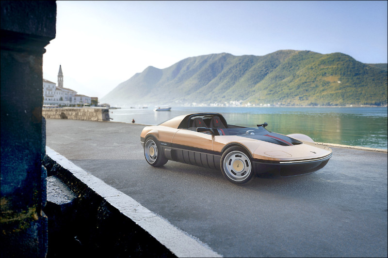 Bertone限量打造25輛Runabout，預計2026年開始交車，圖為採無擋風玻璃設計的Barchetta車型。