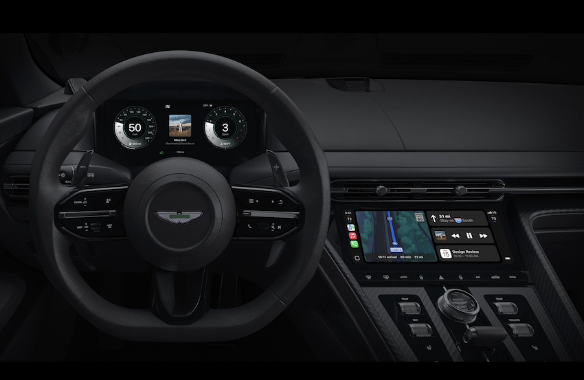 Aston Martin 成為首家採用 Apple CarPlay Ultra 的車廠。