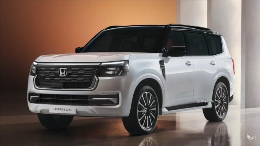 Honda 曾表態有意跨足全尺寸大型休旅，有望以 Nissan Armada 衍生而來。圖為預想圖。