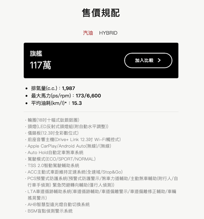 Toyota RAV4 台灣車型大縮編！購買門檻更高  大改款等明年