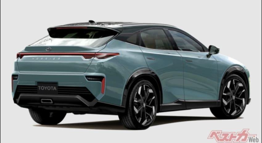 與六代 RAV4 相比，大改款  Harrier 採用運動化轎跑設定。此為預想圖。（圖片來源：BestCar）