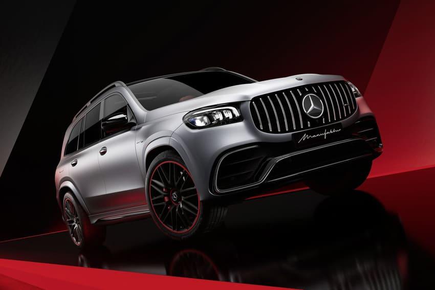 賓士推出兩款 AMG 性能休旅特仕版，全球限量 450 台。圖為 AMG GLS 63 MANUFAKTUR Arctic Silver Edition。