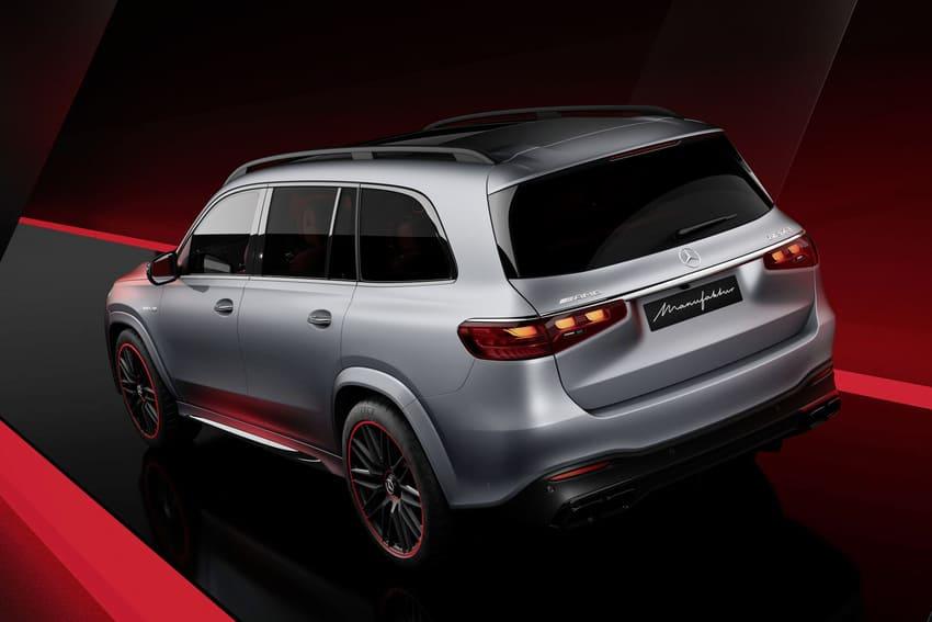 透過專屬配備，打造更加搶眼的性能造型。圖為 AMG GLS 63 MANUFAKTUR Arctic Silver Edition。