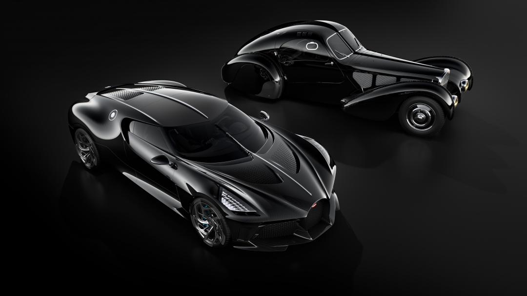 La Voiture Noire致敬經典名車Type 57 SC Atlantic，輪廓與線條皆呈現復古氛圍。