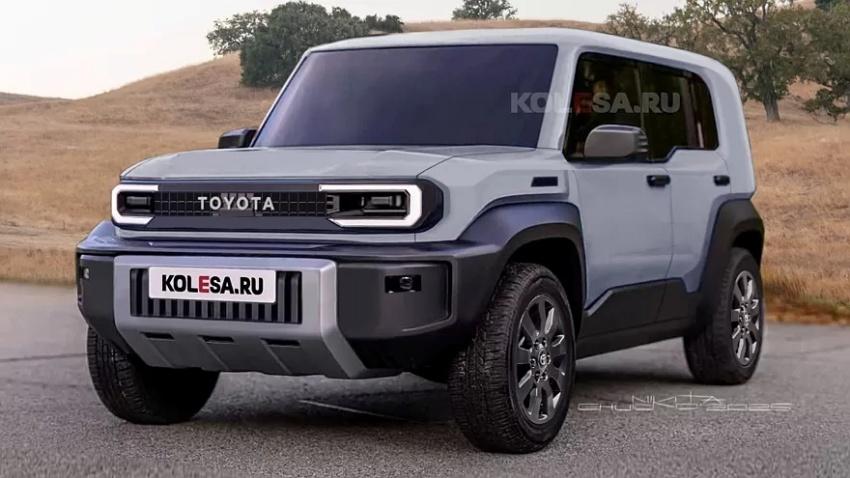 全新 Land Cruiser FJ 擁有粗獷造型搭配充滿越野氣息的配備。圖為預想圖。
