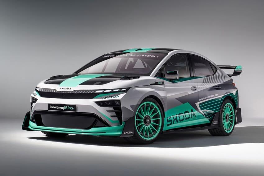 在小改款 Enyaq 車系登場之後，Skoda 也推出新版 Enyaq RS Race 概念賽車。