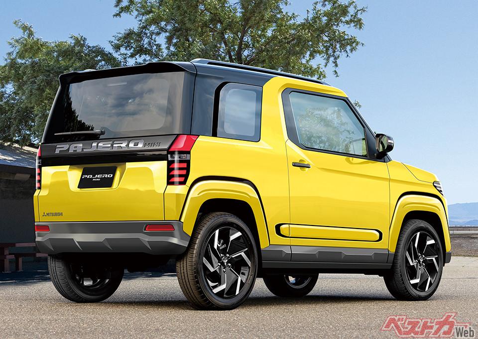 Pajero Mini 目標是打造全新的輕型 SUV。圖為預想圖。