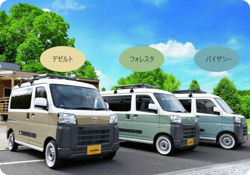 Altopiano Mini 露營車擁有三種 Two-Tone 雙色塗裝可選。