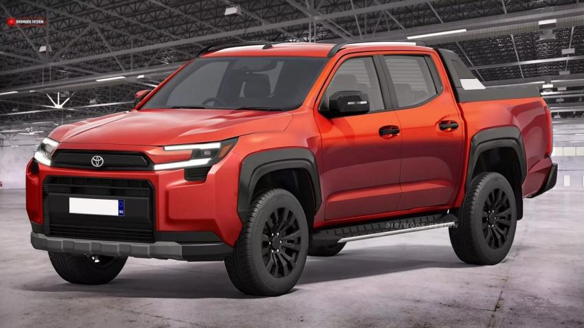 Toyota 有望以 RAV4 為基礎衍生的皮卡將在明年登場。圖為預想圖。