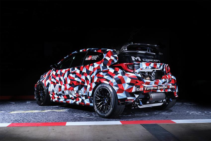 Toyota 全新開發的 2.0 升渦輪引擎搭載於 GR Yaris M Concept 賽車上進行測試。