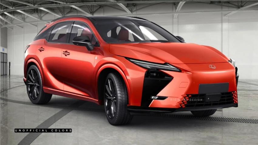Lexus 當家休旅 RX 預計明年進行中期改款，有望換上全新外觀造型。圖為預想圖。