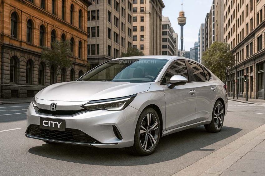 Honda 新一代 City 將搭全新 PF2 平台，並採用更動感的外型設計。圖為預想圖。