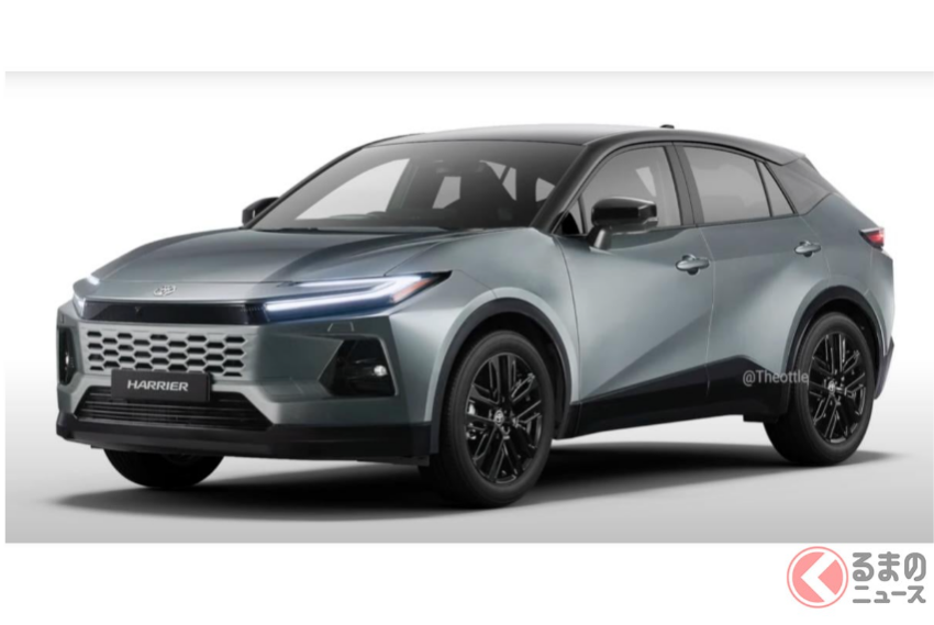 Toyota 新一代 Harrier 預想圖出爐，呈現更動感的線條鋪陳。