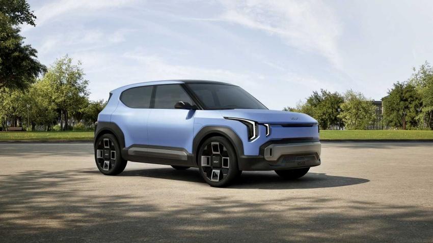 Kia 發表 EV2 Concept 概念車，近日更入門的 EV1 商標也已曝光。