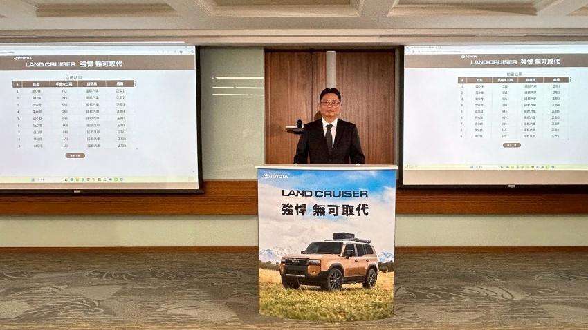 和泰於官網公布 Land Cruiser 抽出的 100 名正取及 100 名備取。