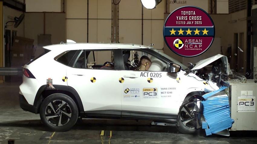 Toyota Yaris Cross 在 Asean NCAP 安全評鑑獲得 5 顆星評價。
