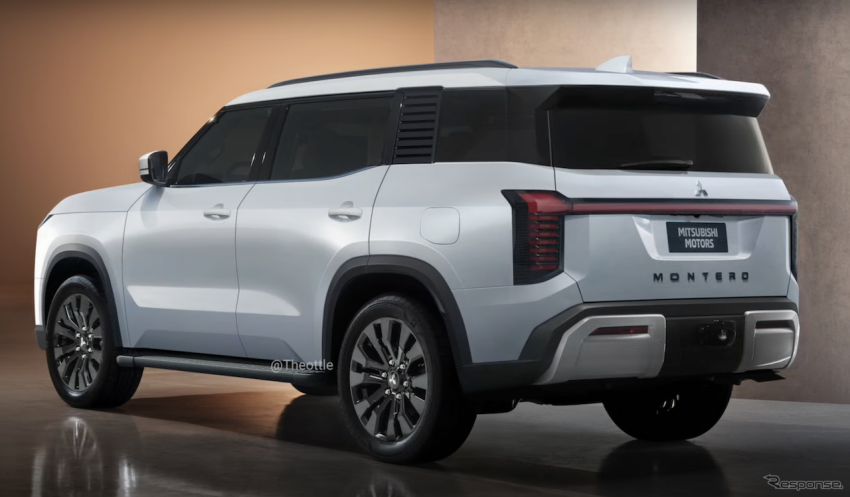全新 Pajero 預計搭載方正輪廓與新世代設計語彙。圖為預想圖。