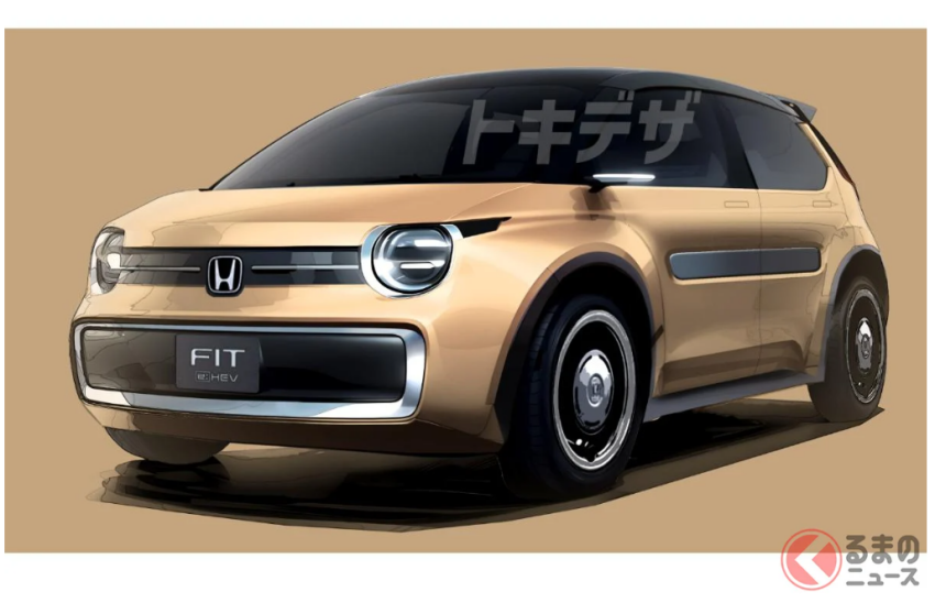 日媒推測 Honda Fit 最快今年底就會推出新一代車型。圖為預想圖。