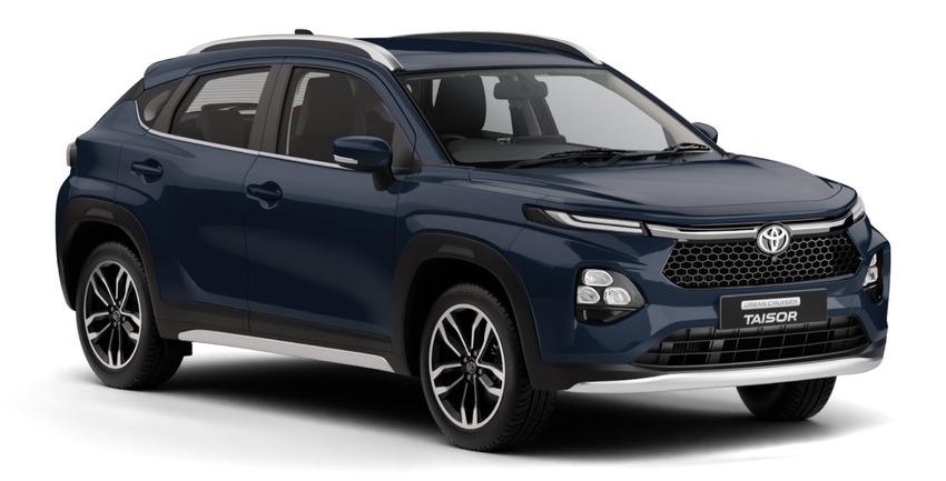 Toyota 推出新年式 Urban Cruiser Taisor，追加 Bluish Black 全新車色讓外型更搶眼。